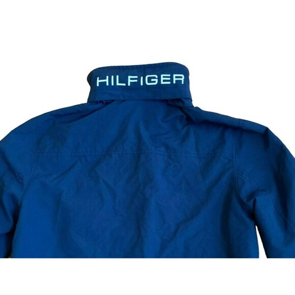 Tommy Hilfiger Mens Navy Blue Full-Zip Jacket With Hood & Logo Detail - Picture 7 of 9
